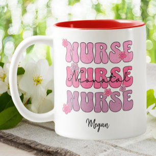 Neugeborene Krankenschwester Groovy Healthcare NIC Zweifarbige Tasse
