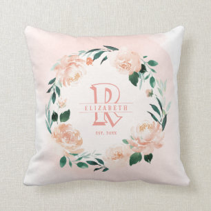 Neugeborene personalisierte Babykeepsakes Monogram Kissen