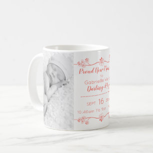 Neugeborenen-Babyfotos & Geburtsstatistiken - Kora Kaffeetasse