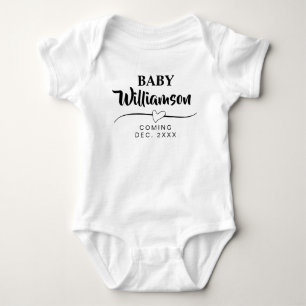 Neugeborenen-Geschenk - Personalisierte Ankündigun Baby Strampler