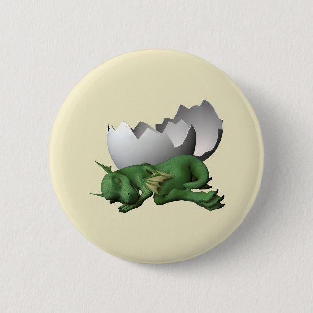 Neugeborener Drache Button (Vorderseite)