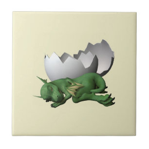 Neugeborener Drache Fliese