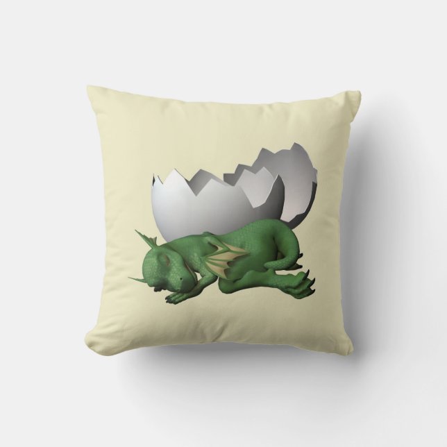 Neugeborener Drache Kissen (Vorderseite)