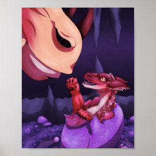 Neugeborener Drache Poster