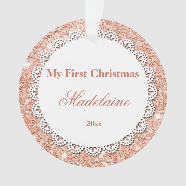 Neugeborener erster ornament (Vorderseite)