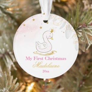 Neugeborener First Christmas Ornament Baby Swan