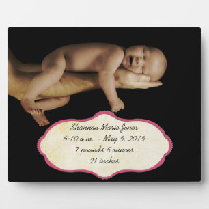 Neugeborenes Baby-Foto Fotoplatte
