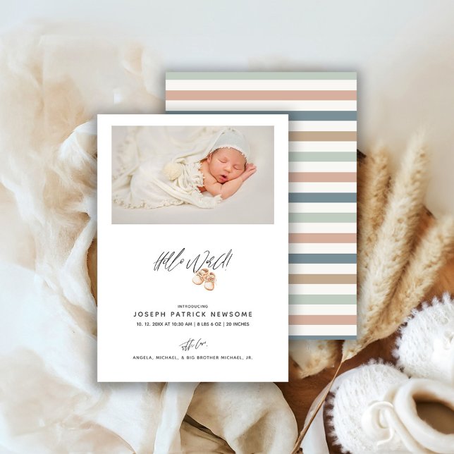 Neugeborenes Foto Hallo Welt Ankündigung (Von Creator hochgeladen)