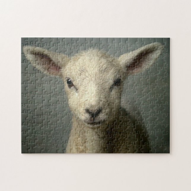 Neugeborenes Lamm Puzzle (Horizontal)