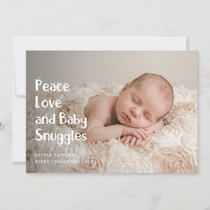 Neugeborenes Süßes Foto Baby's erstes Weihnachten