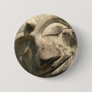 Neugestaltung Buddha ... Nong Khai, Isan, Thailand Button