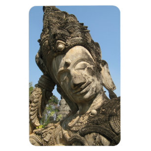 Neugestaltung Buddha ... Nong Khai, Isan, Thailand Magnet