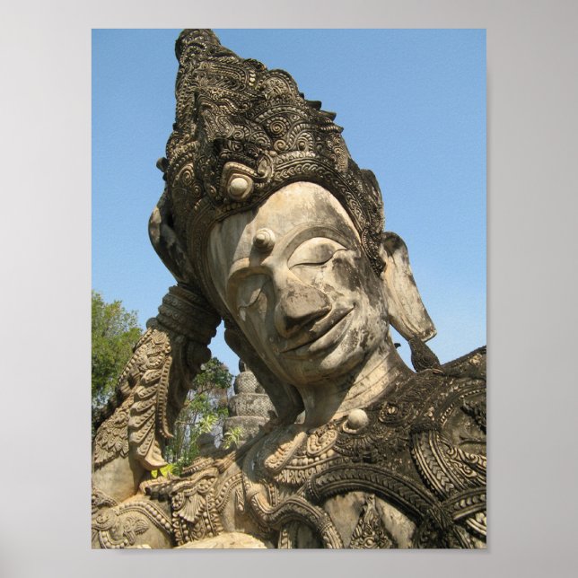 Neugestaltung Buddha ... Nong Khai, Isan, Thailand Poster (Vorne)