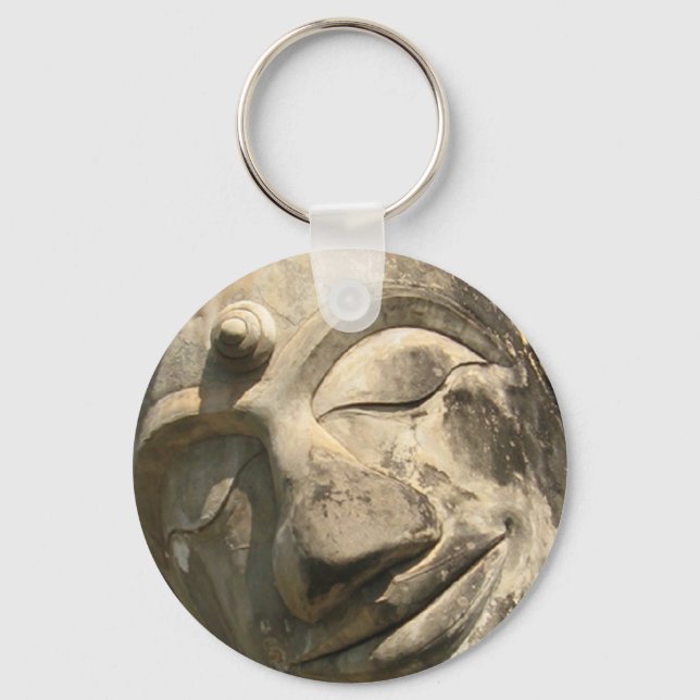 Neugestaltung Buddha ... Nong Khai, Isan, Thailand Schlüsselanhänger (Vorderseite)