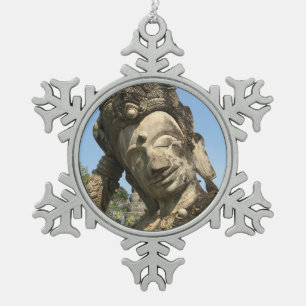 Neugestaltung Buddha ... Nong Khai, Isan, Thailand Schneeflocken Zinn-Ornament