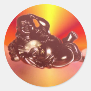 Neugestaltung des Buddha-Sticker Runder Aufkleber