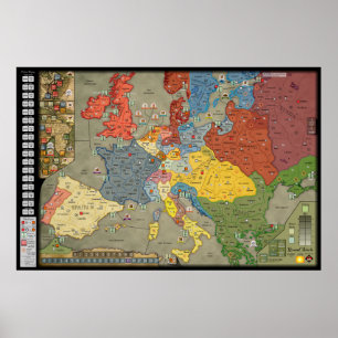 Neugestaltung des Grand Siècle-Spiels (englische F Poster