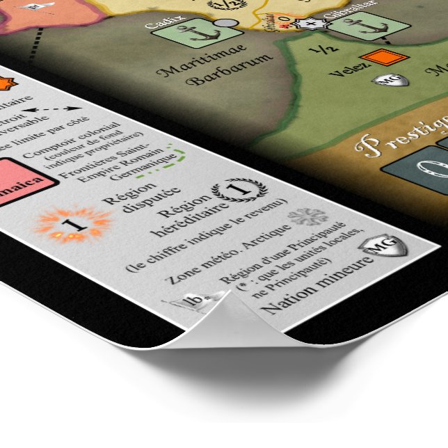 Neugestaltung des Grand Siècle-Spiels (französisch Poster (Ecke)