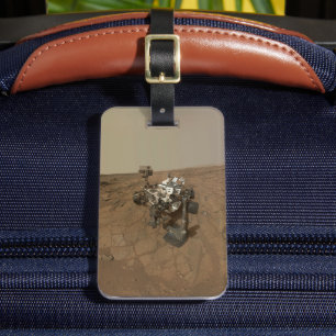 Neugier auf der Oberfläche der Mars. Gepäckanhänger