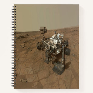 Neugier auf der Oberfläche der Mars. Notizbuch