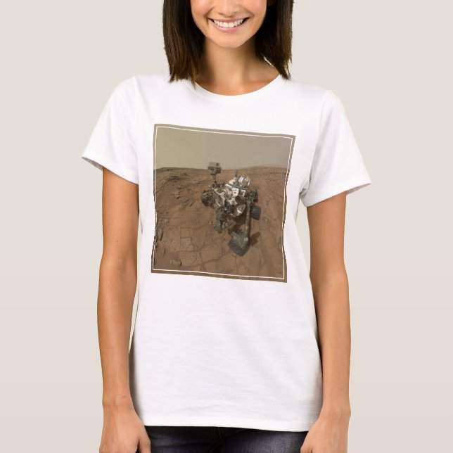 Neugier auf der Oberfläche der Mars. T-Shirt (Vorderseite)