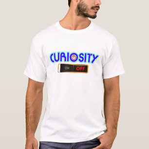 Neugier AUS, Minimalistische Typografie T-Shirt