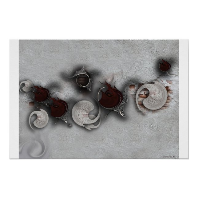 "Neugier der Leidenschaft", glänzendes Poster (Vorderseite)