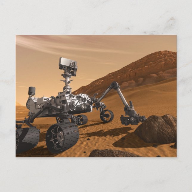 Neugier: Die nächsten Mars Postkarte (Vorderseite)