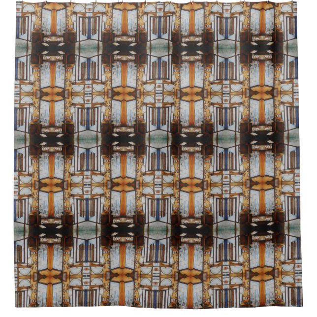 Neugier ist das Werkzeug der Weisen Duschvorhang (Vorderseite)