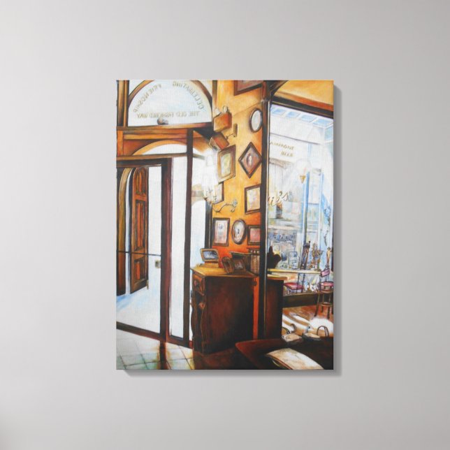 Neugier ist das Werkzeug der Weisen Leinwanddruck (Vorderseite)