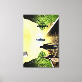 Neugier Leinwanddruck