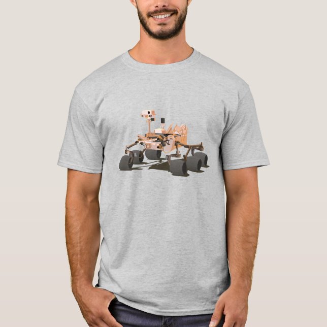 Neugier Mars Rover T-Shirt (Vorderseite)
