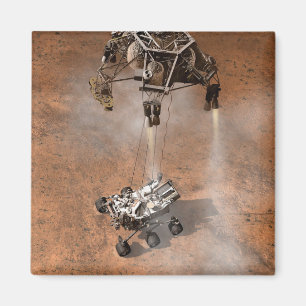 Neugier Rover Landing auf der Marsfläche. Magnet