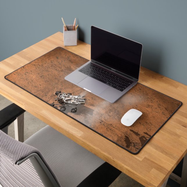 Neugier Rover Landing auf der Marsfläche. Schreibtischunterlage (Büro 2)