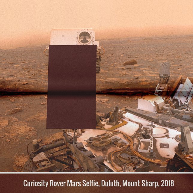 Neugier Rover Mars Dusty Selfie auf dem Monte Shar Seidenpapier (Von Creator hochgeladen)
