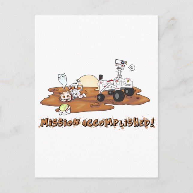 Neugier tötete die Katze Postkarte (Vorderseite)