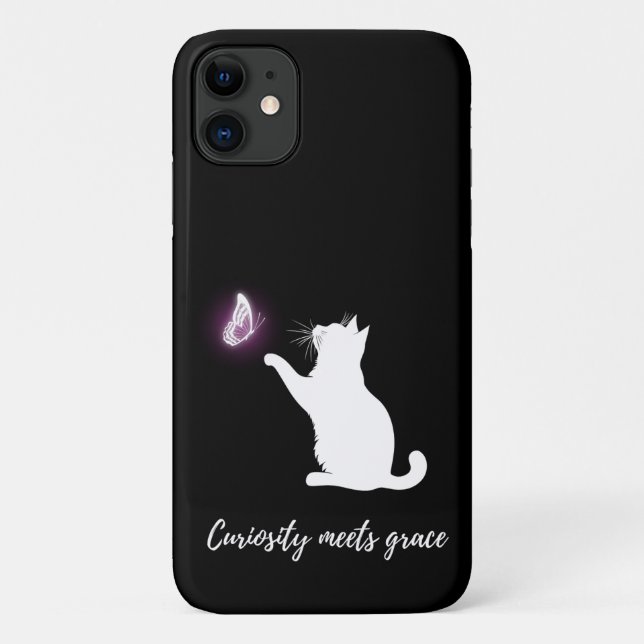 Neugier trifft Anmut Case-Mate iPhone Hülle (Rückseite)