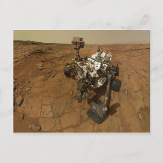 Neugier und Selbstporträt der Mars Postkarte