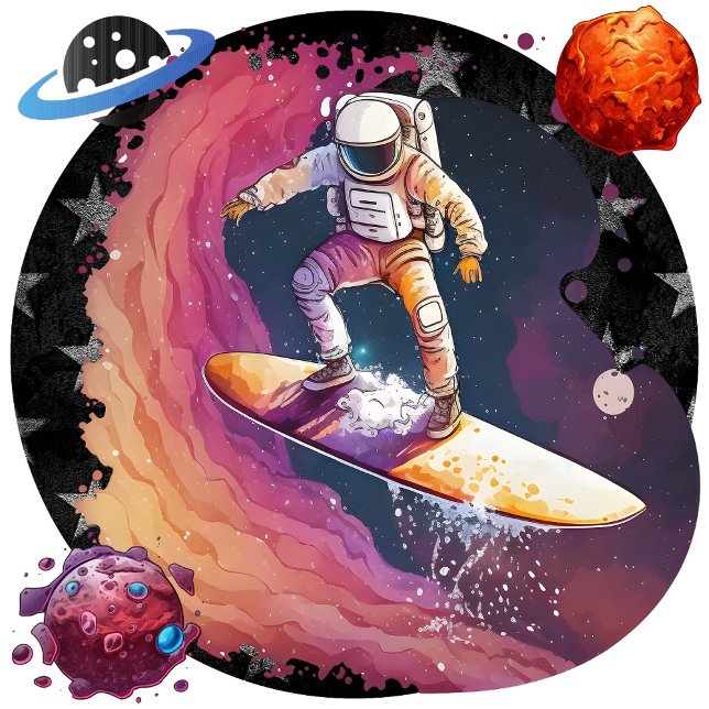 Neugier und Wissen Quadratische Wanduhr (Astronomy: Uniting Curiosity and Knowledge)