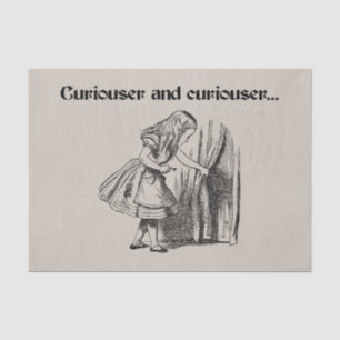 Neugierde und Neugierige auf Key abgestimmt Seidenpapier