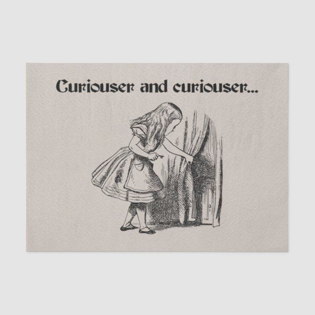 Neugierde und Neugierige auf Key abgestimmt Seidenpapier (Vorderseite)