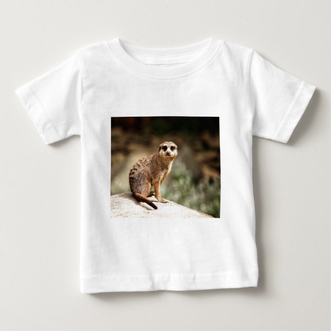 Neugierig Baby T-shirt (Vorderseite)