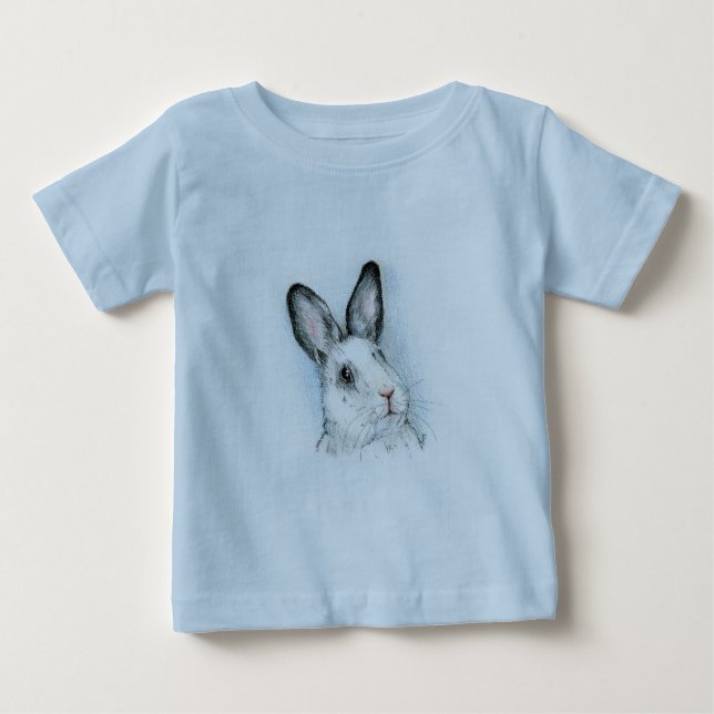 Neugierig Baby T-shirt (Vorderseite)