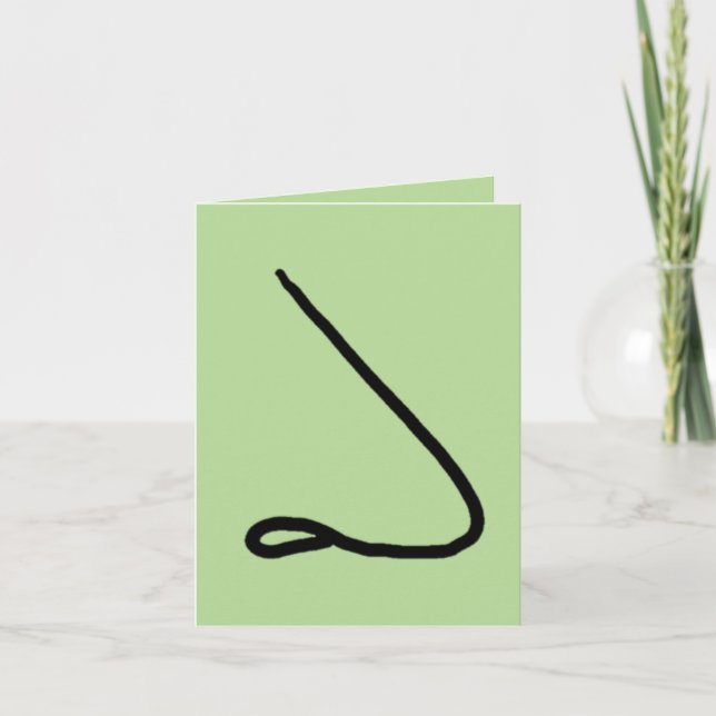 Neugierig, gerade weil hallo, denkend an Sie, Karte (Vorderseite)