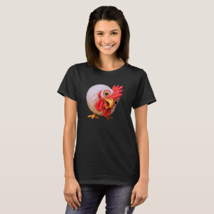Neugierig wie ein Huhn T-Shirt