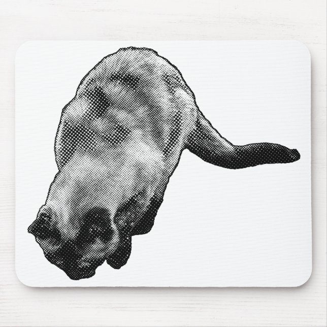 Neugierige Ansicht, Glücklicher Schreibtisch Mousepad (Vorne)