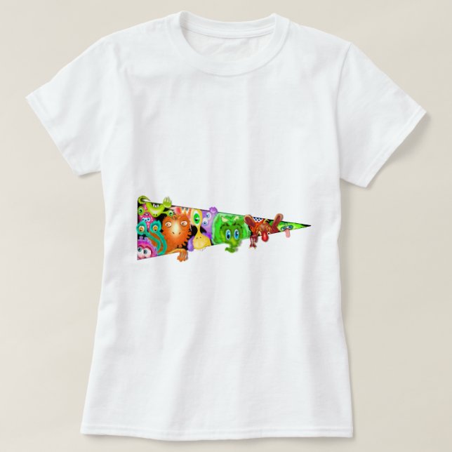 Neugierige Außerirdischen Funny T - Shirt (Design vorne)