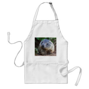 Neugierige Baby Marmot Schürze