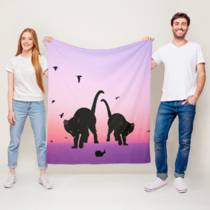 Neugierige Cats Beach Szene Fleecedecke