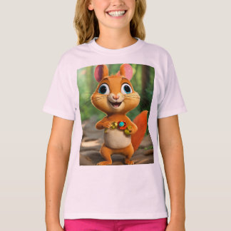 Neugierige Chipmunk Forest Adventure T - Shirt Des